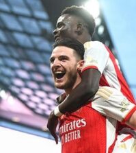 Declan Rice Bukayo Saka Arsenal