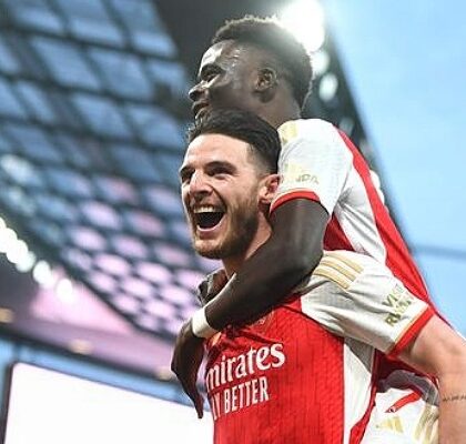 Declan Rice Bukayo Saka Arsenal