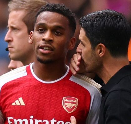 Jurrien Timber Mikel Arteta Arsenal